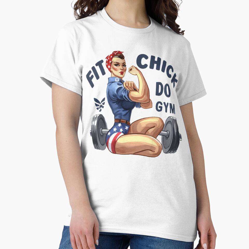 Fit Chick Gym Girl by maximinano100k T-Shirts, Hoodie, Sweatshirt | BlankRebels.com (Image 2)