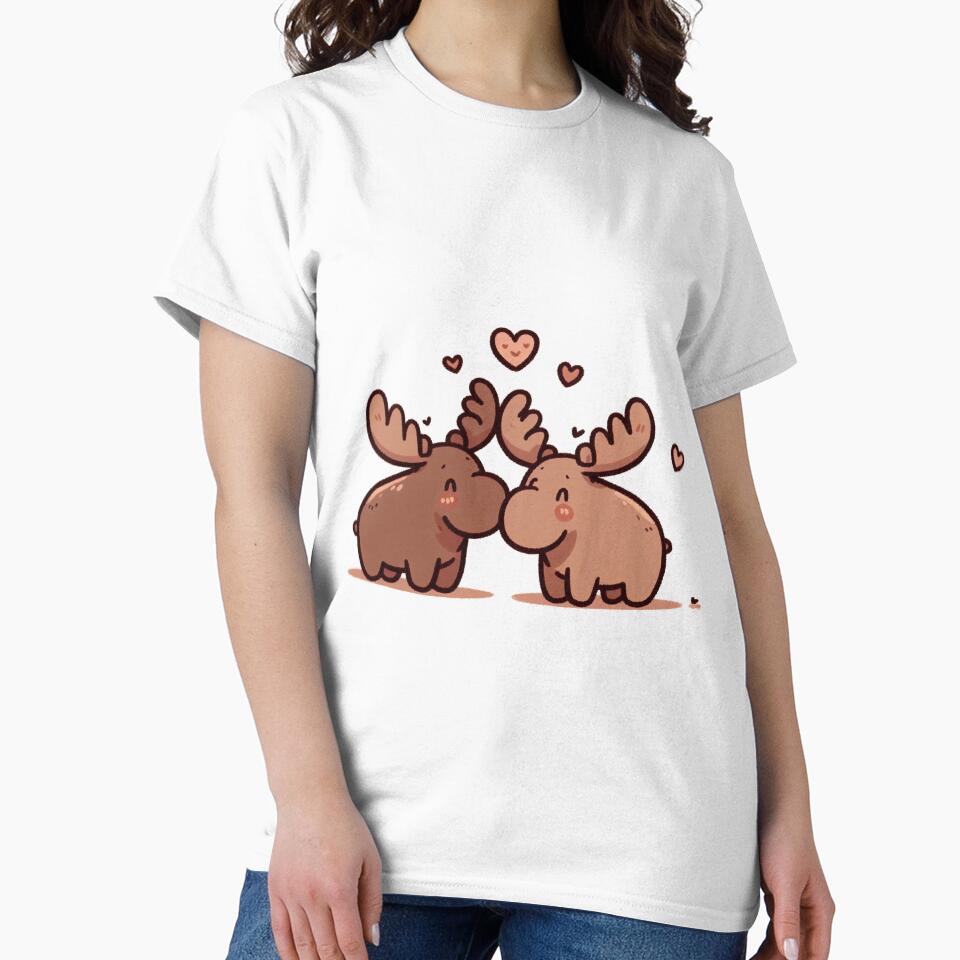 Moose Couple Valentine's Day by LemuellTrends T-Shirts, Hoodie, Sweatshirt | BlankRebels.com (Image 2)