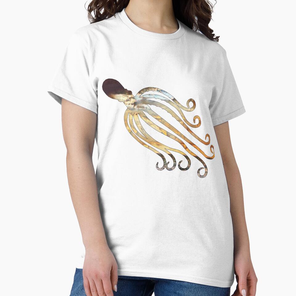 Dramatic Sky Octopus by damonasplace T-Shirts, Hoodie, Sweatshirt | BlankRebels.com (Image 2)