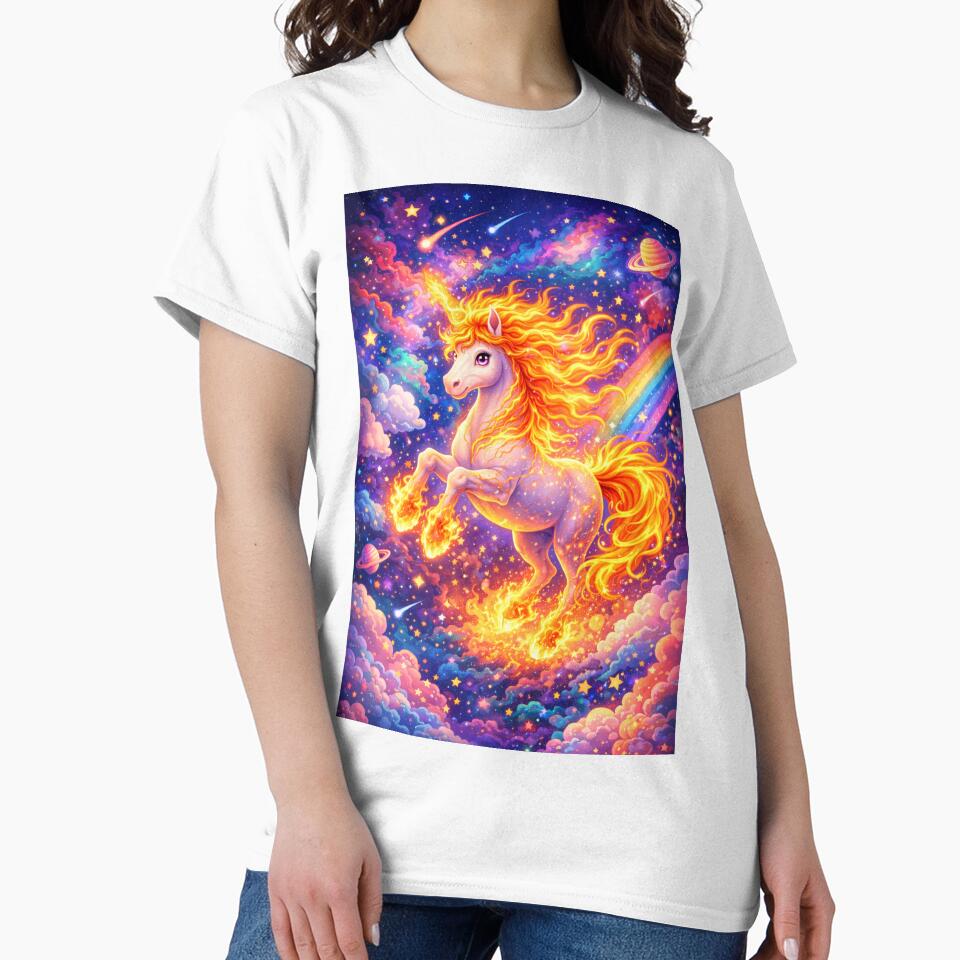 Fire Nebula Unicorn by mindmadecrafts T-Shirts, Hoodie, Sweatshirt | BlankRebels.com (Image 2)
