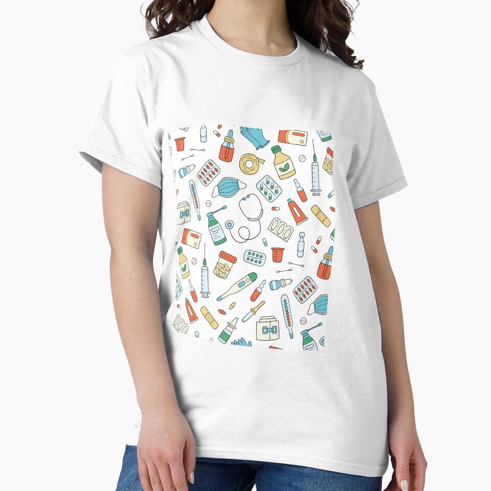 Healthcare Items Pattern by JoycePruit T-Shirts, Hoodie, Sweatshirt | BlankRebels.com (Image 2)