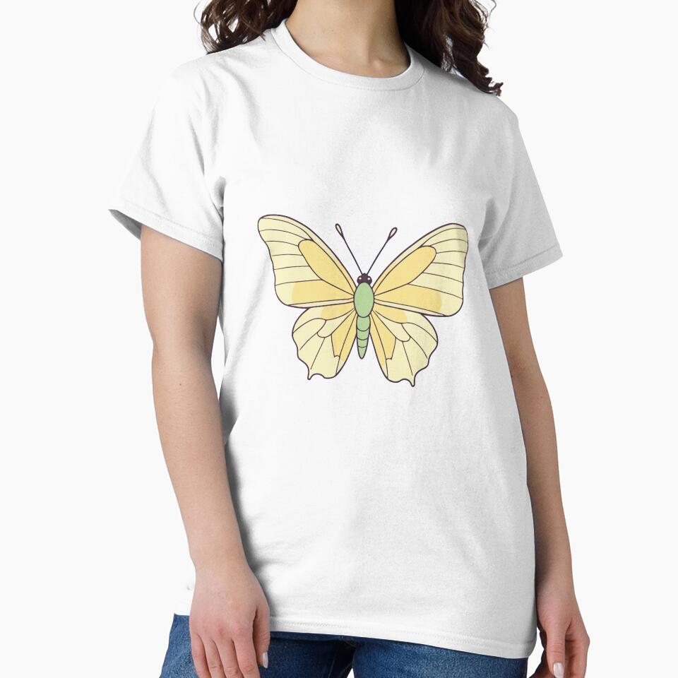 Cute Yellow And Green Butterfly by Atlantico54 T-Shirts, Hoodie, Sweatshirt | BlankRebels.com (Image 2)