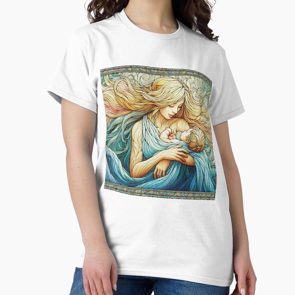 Sweet Loving Mother Happy To See her Child Mothers Day by Illuministique T-Shirts, Hoodie, Sweatshirt (Image 2)