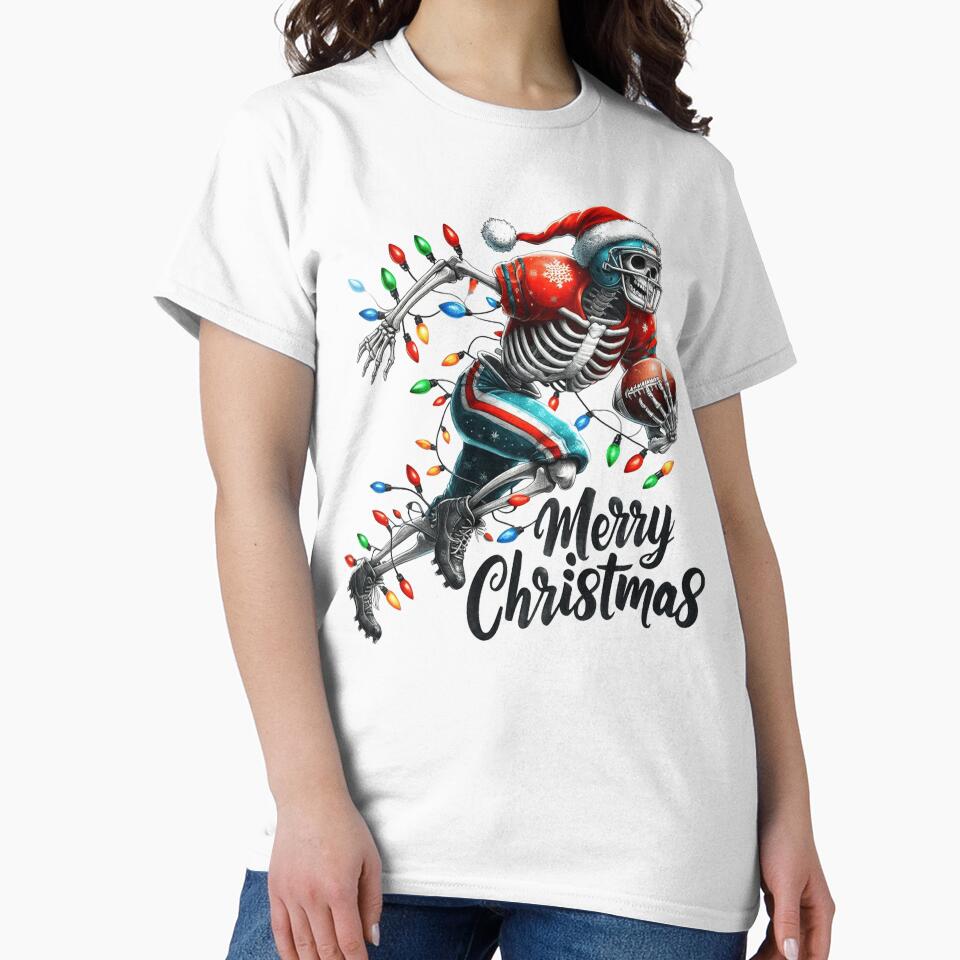 American Football Christmas by clarkfraser T-Shirts, Hoodie, Sweatshirt | BlankRebels.com (Image 2)
