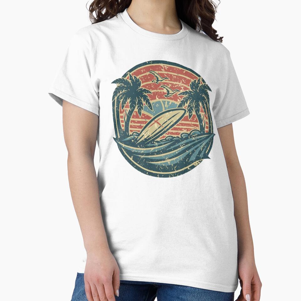 Vintage Surfing Vibes by badjershop T-Shirts, Hoodie, Sweatshirt | BlankRebels.com (Image 2)