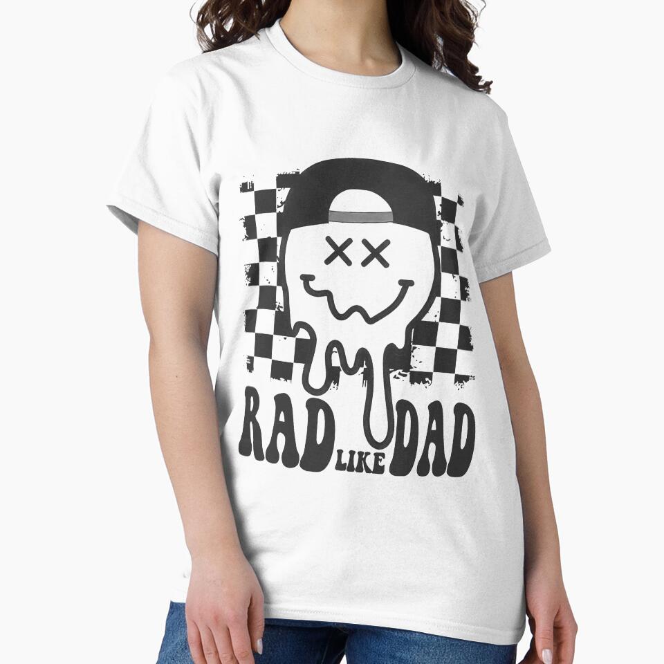 Rad Like Dad Cute Father's Day Boy Funny Retro I Love My Dad by Shosohey T-Shirts, Hoodie, Sweatshirt (Image 2)