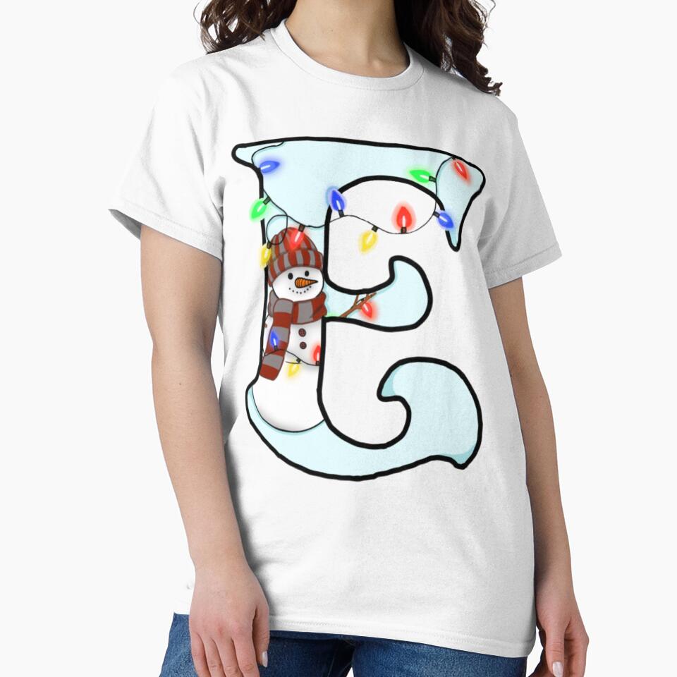 Holiday themed letter E by Artistkhg T-Shirts, Hoodie, Sweatshirt | BlankRebels.com (Image 2)