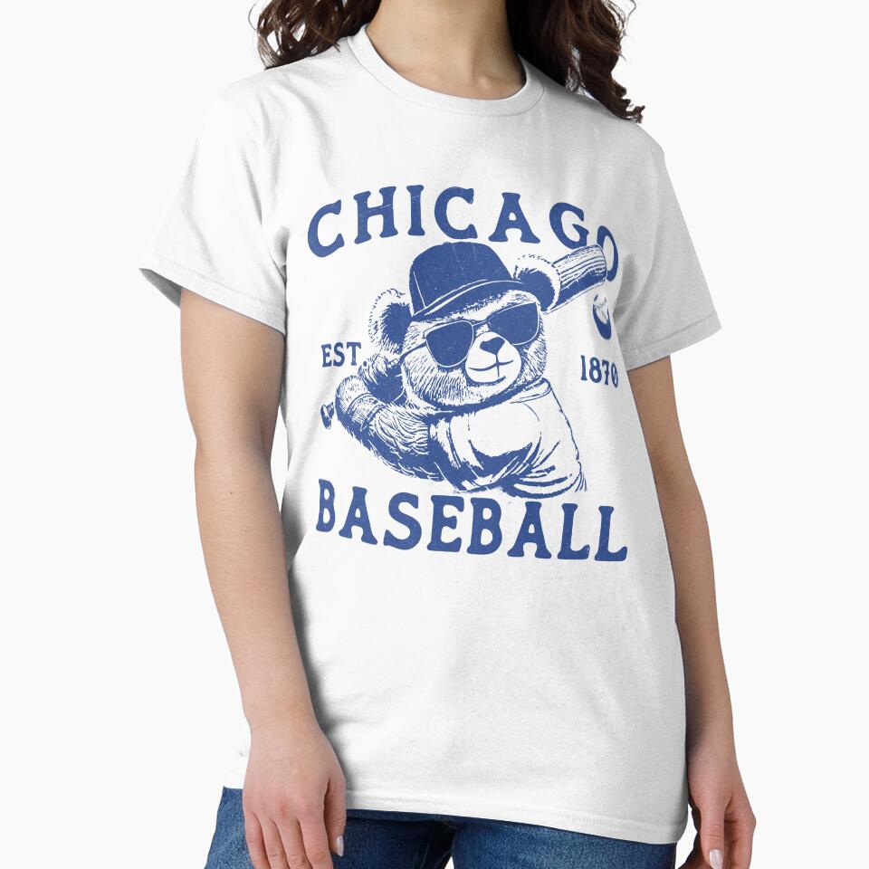 Vintage Grunge Chicago Baseball by ParadoxoMario T-Shirts, Hoodie, Sweatshirt | BlankRebels.com (Image 2)
