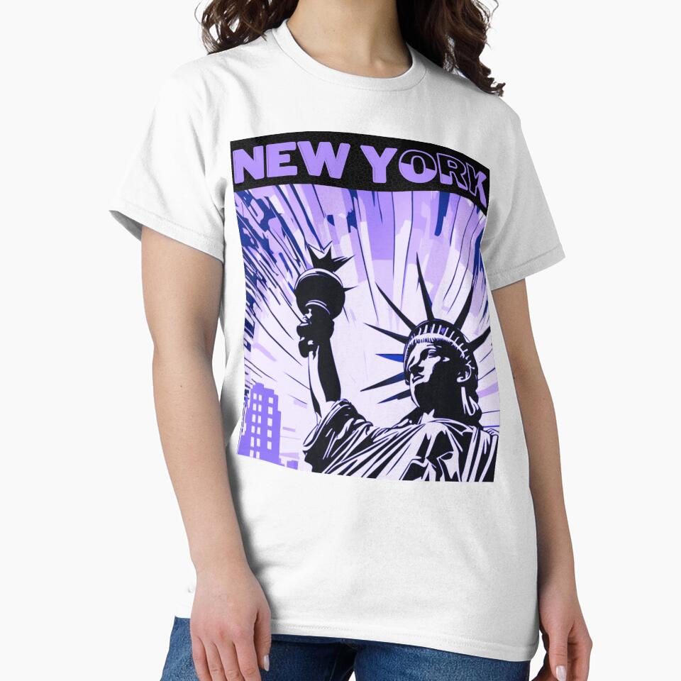 New York in Blue and Purple: Urban Vibration by Miguel-One