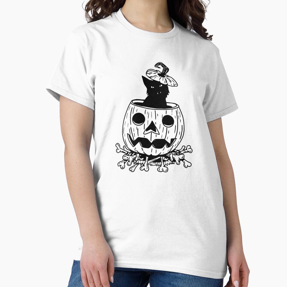 SPOOKY BLACK CAT by Tricia Robinson T-Shirts, Hoodie, Sweatshirt | BlankRebels.com (Image 2)