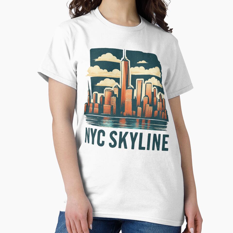 Nyc Skyline Travel Art T-Shirts, Hoodie, Sweatshirt