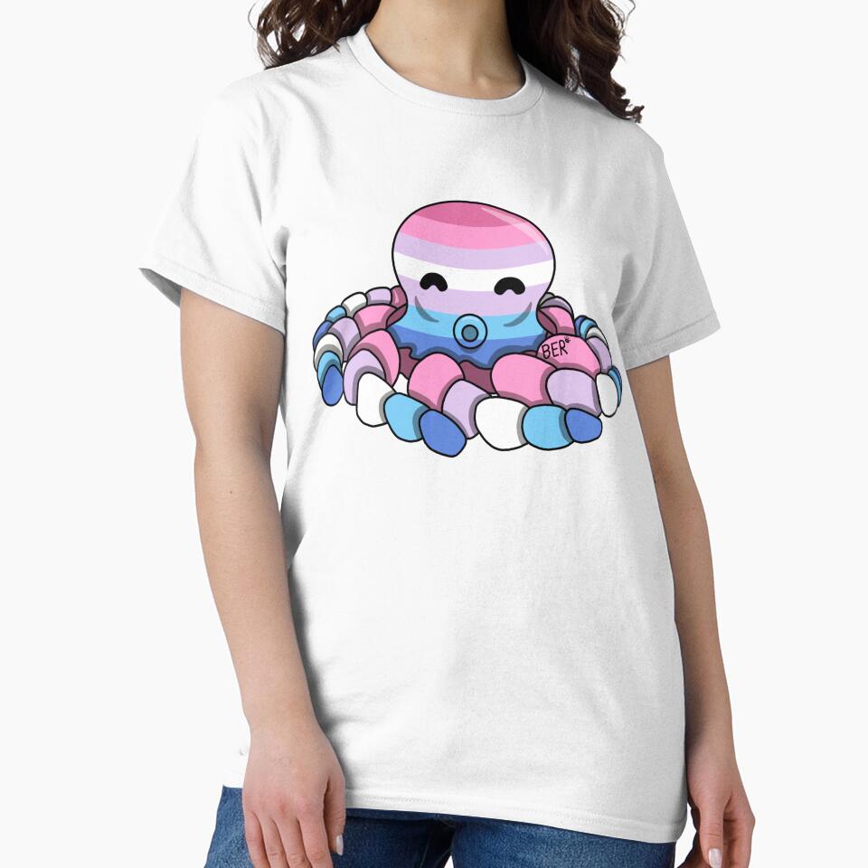 Bigender Pride Fidget Octopus by SentABear T-Shirts, Hoodie, Sweatshirt | BlankRebels.com (Image 2)
