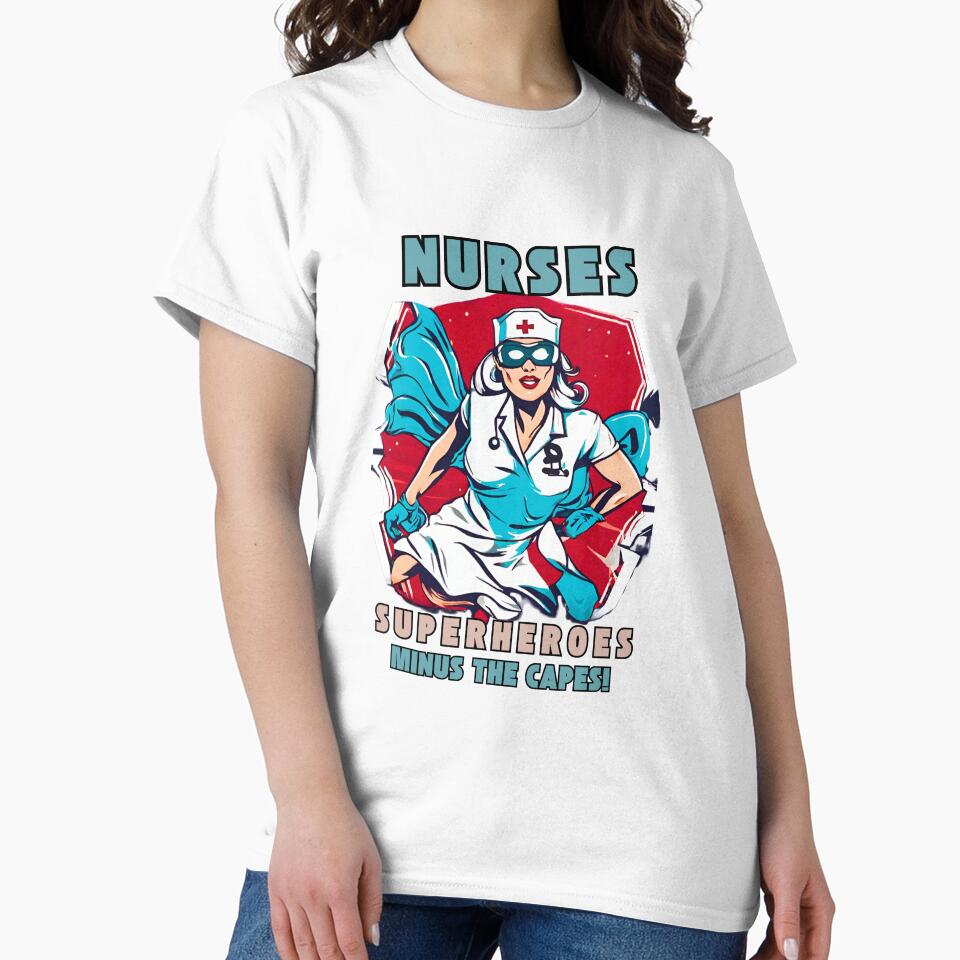 Nurses... Superheroes minus the capes! by Fredster1966 T-Shirts, Hoodie, Sweatshirt | BlankRebels.com (Image 2)