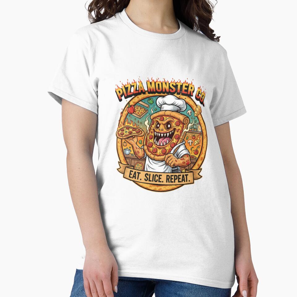 Pizza Lover Aesthetic | Cute & Funny Pizza Illustration by Wear Sculpt T-Shirts, Hoodie, Sweatshirt (Image 2)