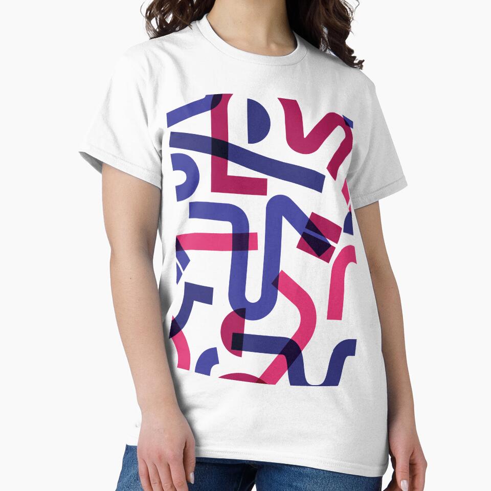Abstract Geometric Lines Pattern T-Shirts, Hoodie, Sweatshirt