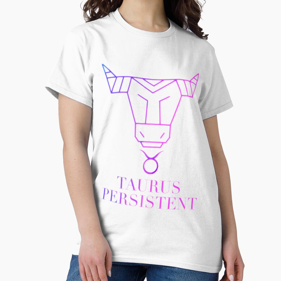 A Zodiac Text Taurus Design by Grimdol Fair T-Shirts, Hoodie, Sweatshirt | BlankRebels.com (Image 2)
