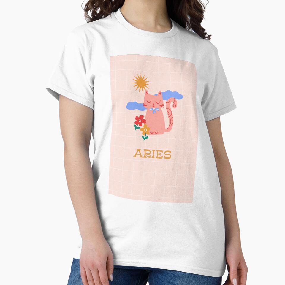 Zodiac Kitten Aries Edition by mckhowdesign T-Shirts, Hoodie, Sweatshirt | BlankRebels.com (Image 2)