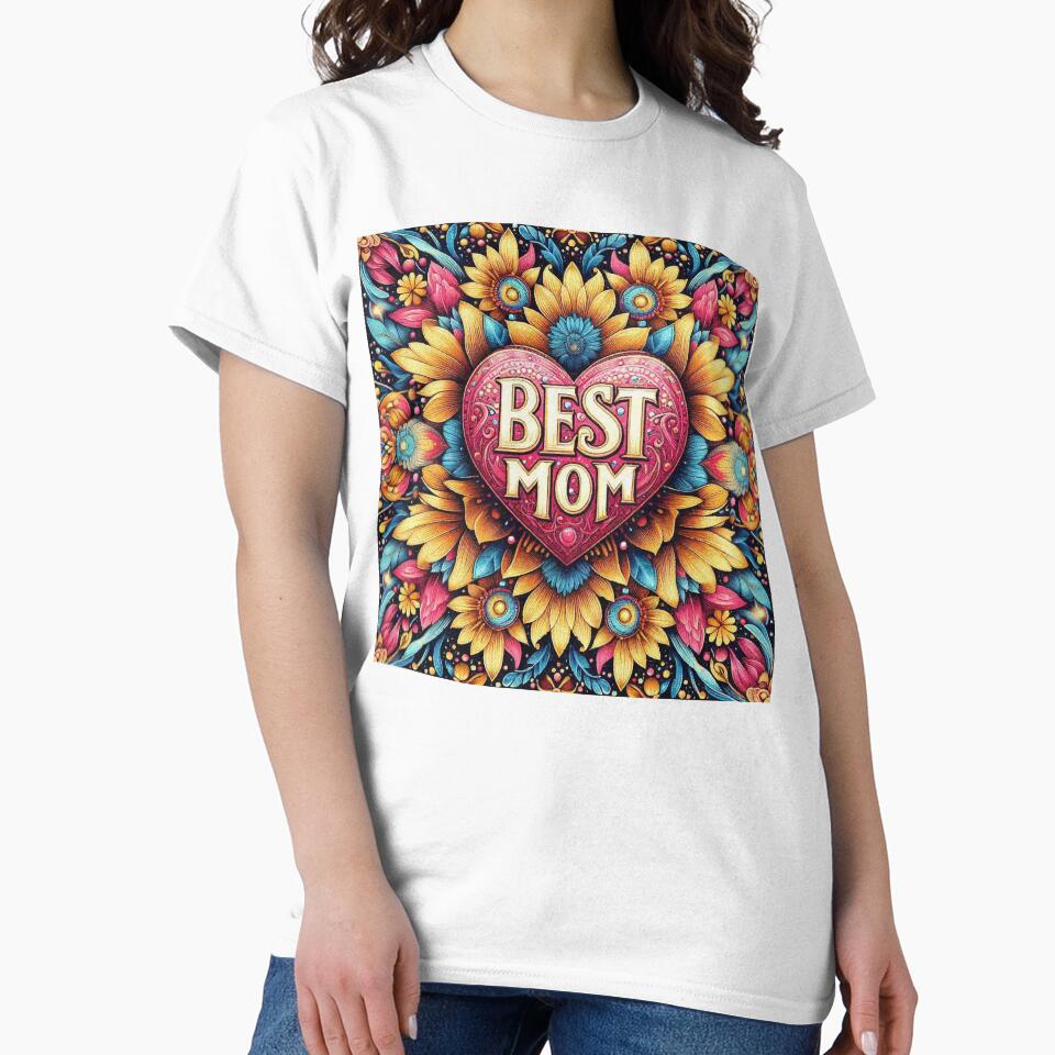 Best Mom Heart Mothers Day gift flower floral by Illuministique T-Shirts, Hoodie, Sweatshirt | BlankRebels.com (Image 2)