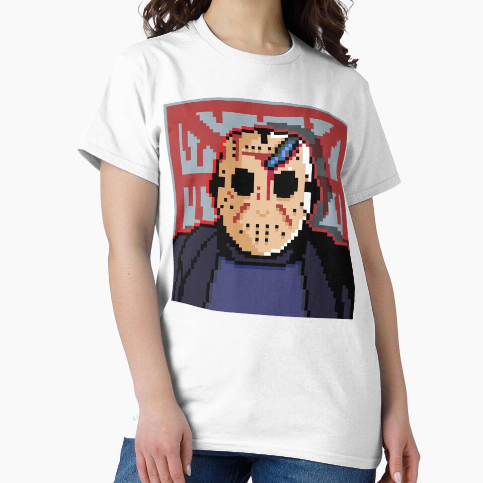 Friday The 13th 'Jason Vorhees' Pixel Art Portrait by Breadbin Art