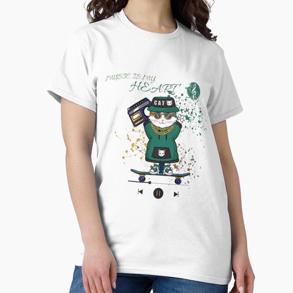 MUSIC IS MY HEART by HBAYSE T-Shirts, Hoodie, Sweatshirt | BlankRebels.com (Image 2)