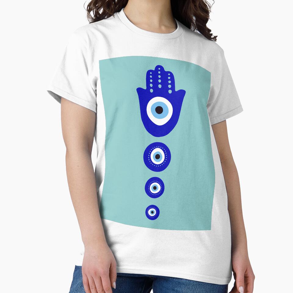 The Evil Eye, symbol of protection, blue by AlfabetDesign T-Shirts, Hoodie, Sweatshirt | BlankRebels.com (Image 2)