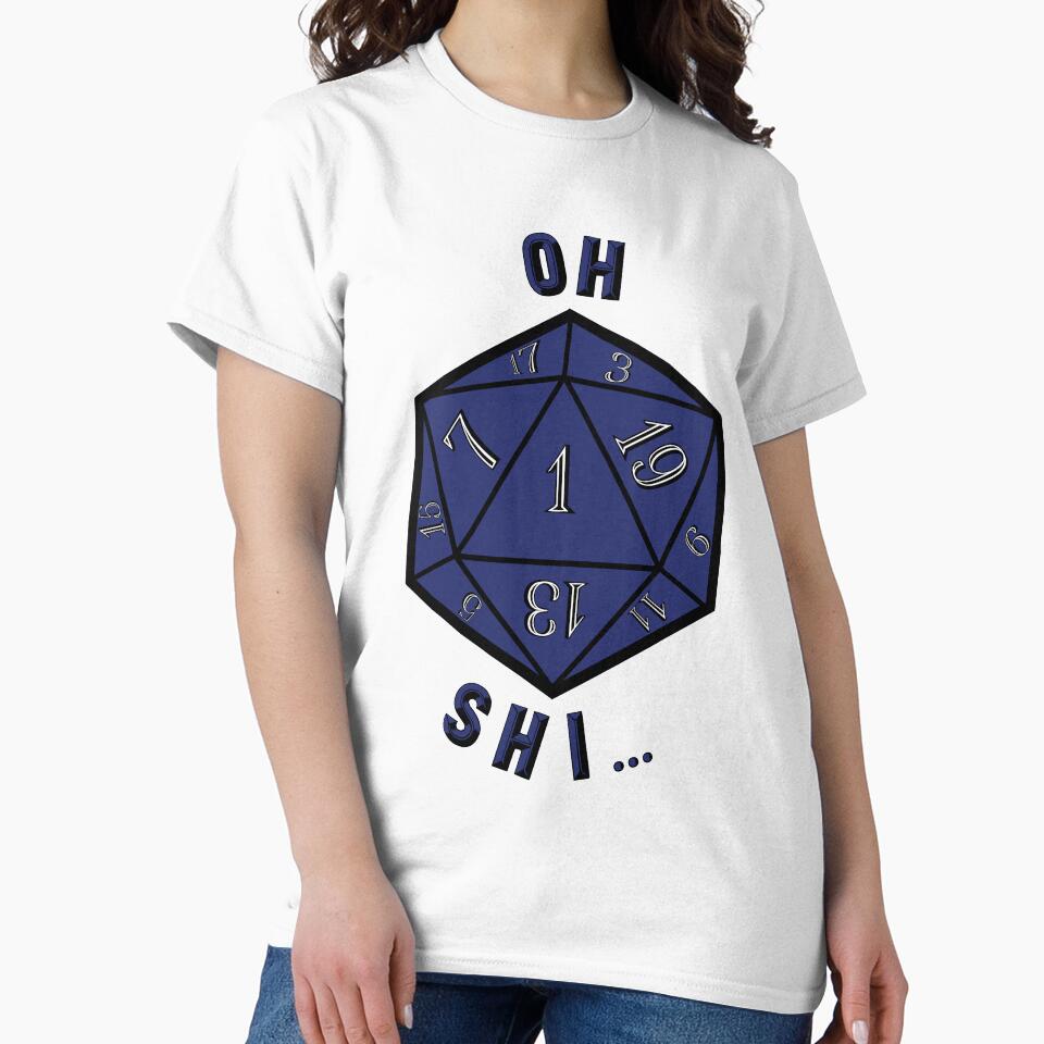 Critical Fail Dungeons and Dragons D20 Dice Blue by Geek-Shack T-Shirts, Hoodie, Sweatshirt | BlankRebels.com (Image 2)