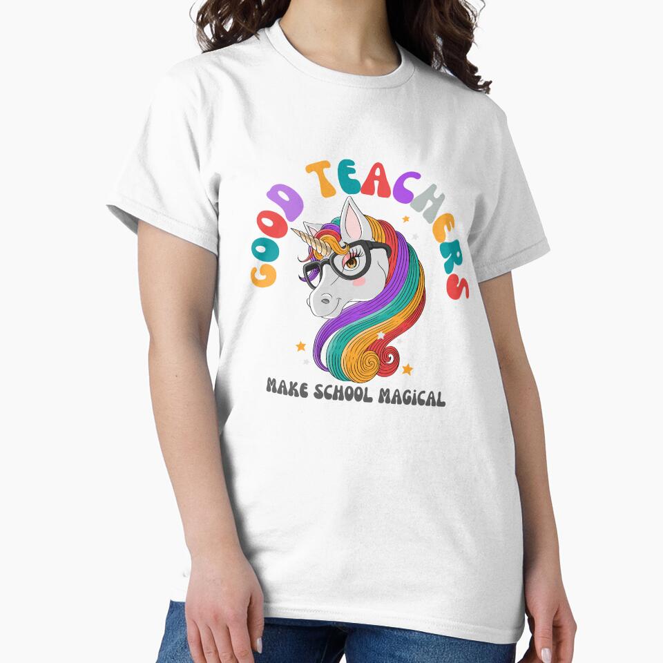 Good Teachers Make School Magical by ARTGIRLANGI T-Shirts, Hoodie, Sweatshirt | BlankRebels.com (Image 2)