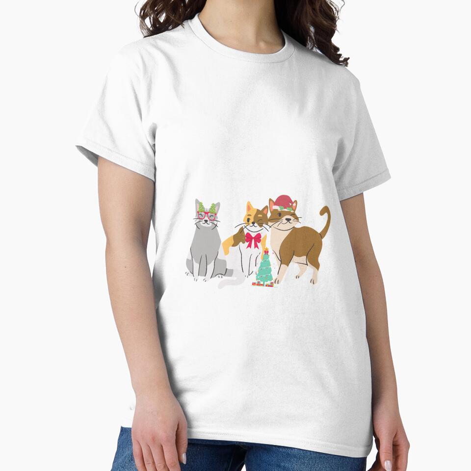 Santa cat Shirt Funny Cat Shirt Cat Owner Gift Cat Owner Shirt Cat Gifts Cat T-Shirt Cat Gift Cat Lady Gifts... (Image 2)