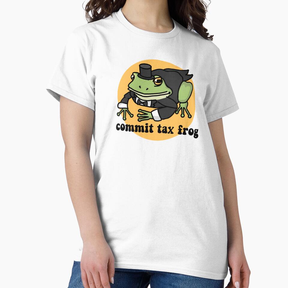 Commit Tax Frog Sticker T-Shirts, Hoodie, Sweatshirt