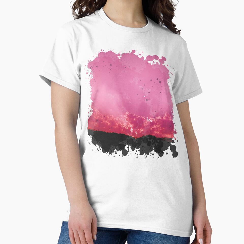 Purple Sunset - Watercolor Painting by Unaiza Khalid T-Shirts, Hoodie, Sweatshirt | BlankRebels.com (Image 2)
