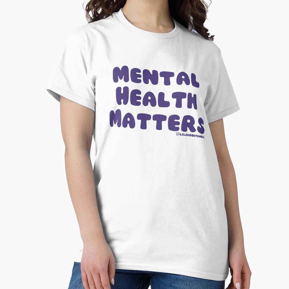 Mental Health Matters., v28c, purple | @lilsboobthangs by lilsboobthangs T-Shirts, Hoodie, Sweatshirt (Image 2)