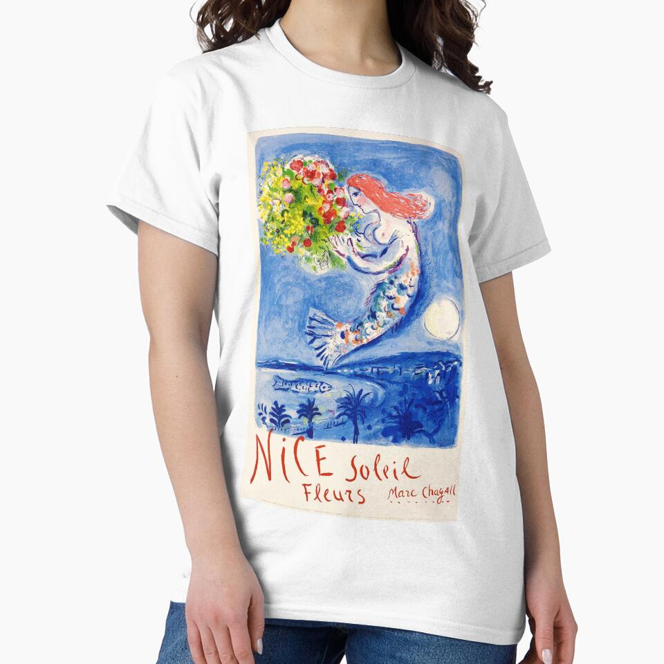 Travel Poster - Marc Chagall - Nice Soleil Fleurs by DejaVuStudio