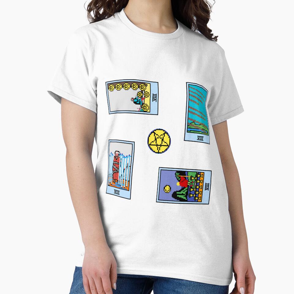 Pixel Waite Tarot Minor Arcana Eights - 81st Sticker Pack and Magnets by Pixel Waite T-Shirts, Hoodie, Sweatshirt (Image 2)