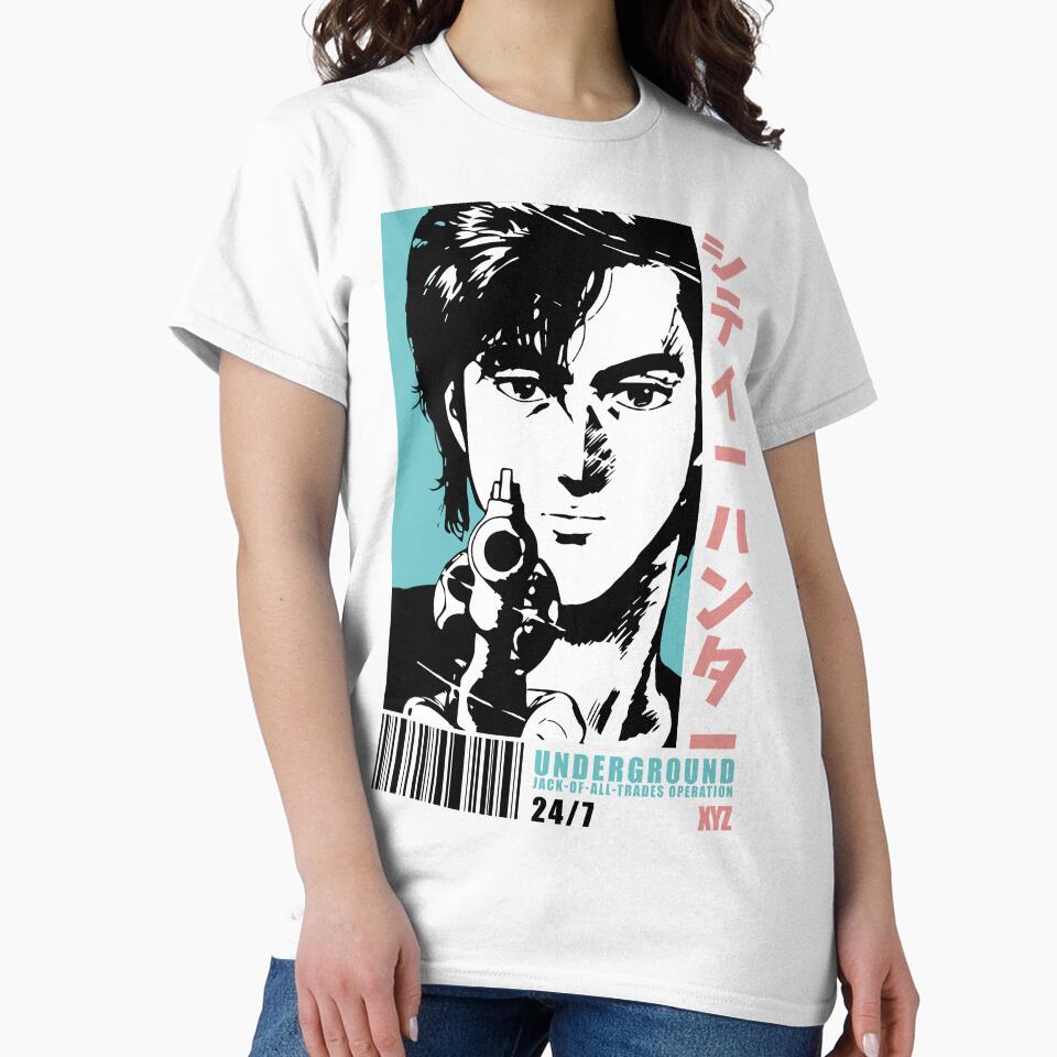 City Hunter Ryo Saeba Anime by WooTeeWoot T-Shirts, Hoodie, Sweatshirt | BlankRebels.com (Image 2)