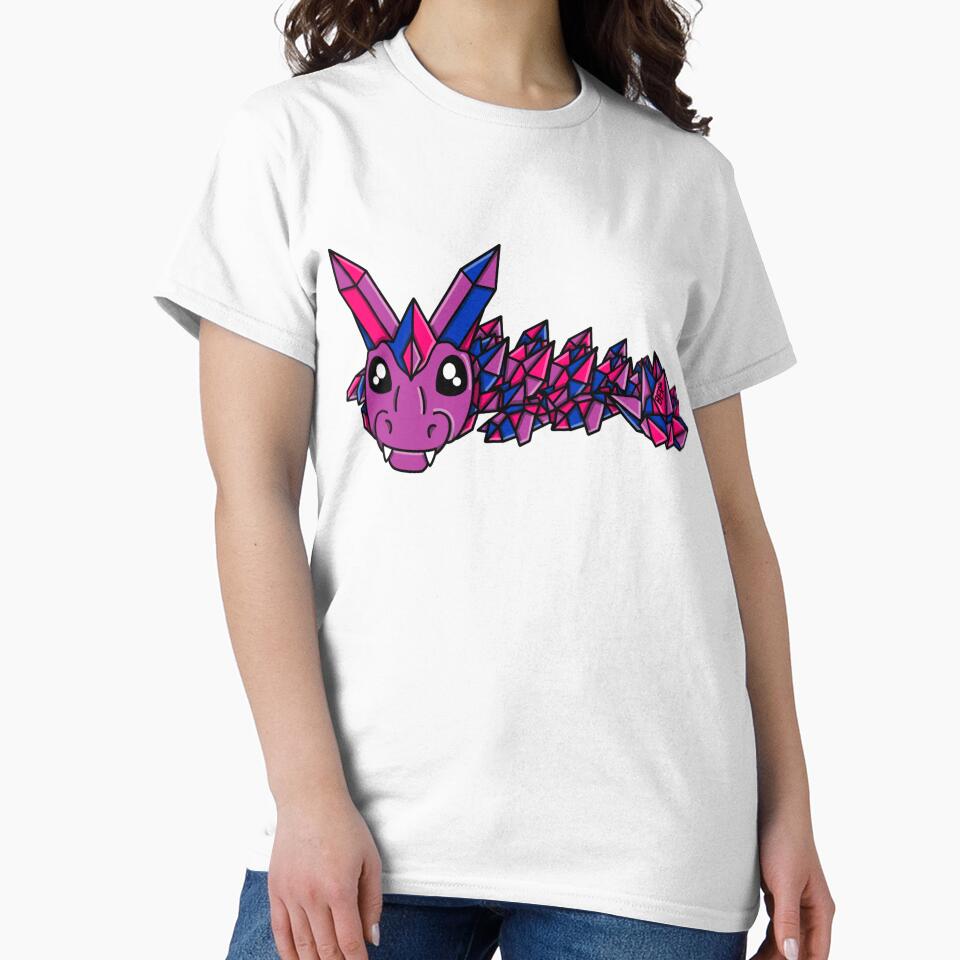 Bisexual Pride Crystal Fidget Dragon by SentABear T-Shirts, Hoodie, Sweatshirt | BlankRebels.com (Image 2)