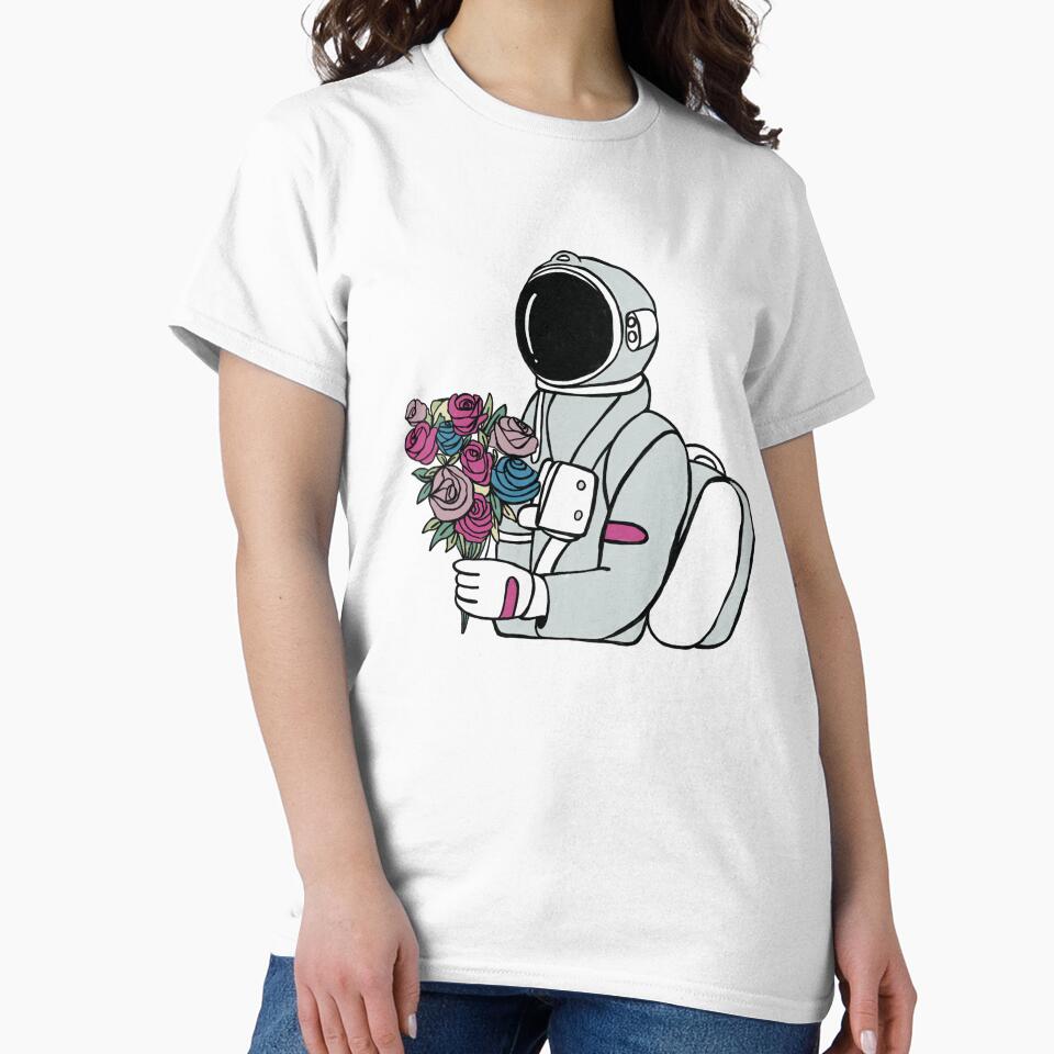 Astronaut love valentines love loving wedding nasa usa funny cute by Tropical Blood T-Shirts, Hoodie, Sweatshirt (Image 2)