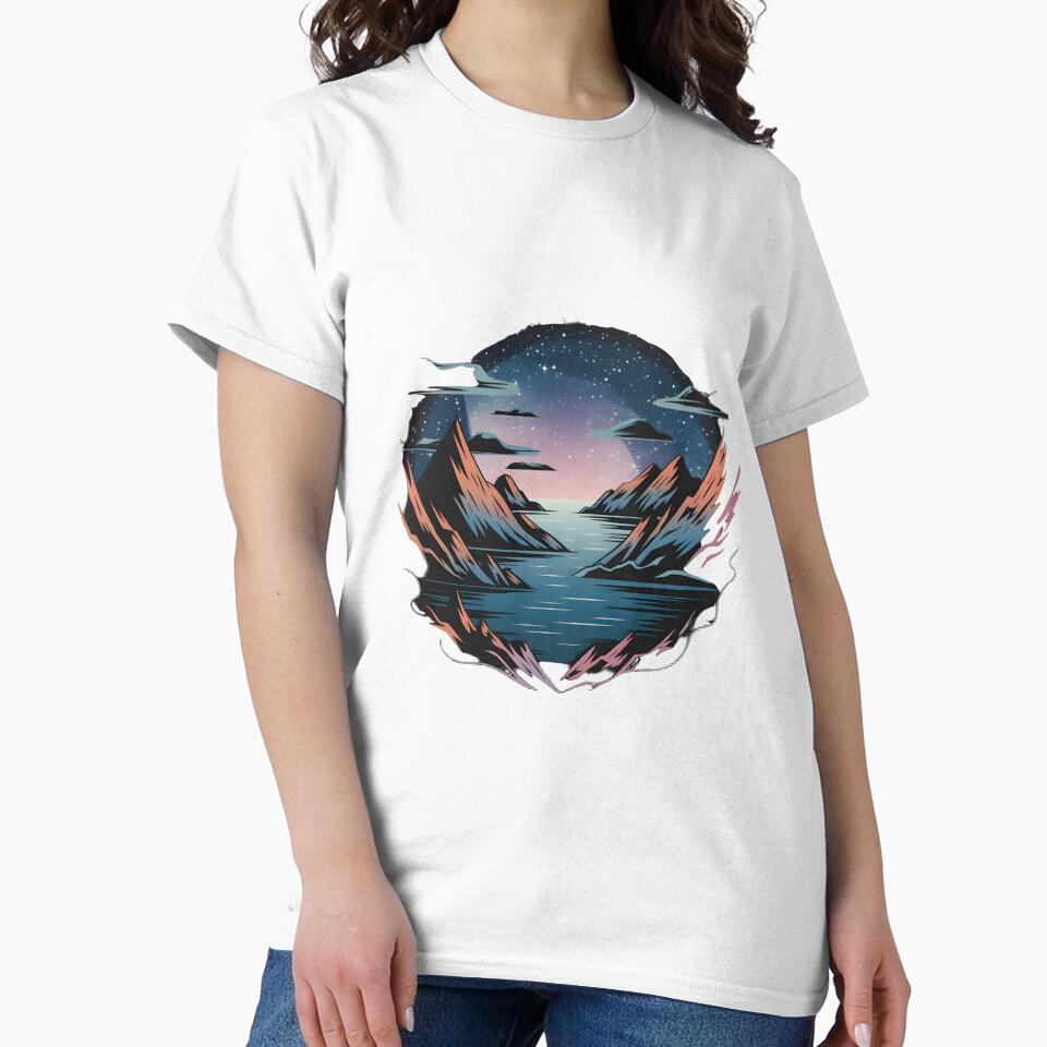 Vast Ocean Mountain Range by AnamMHavan T-Shirts, Hoodie, Sweatshirt | BlankRebels.com (Image 2)