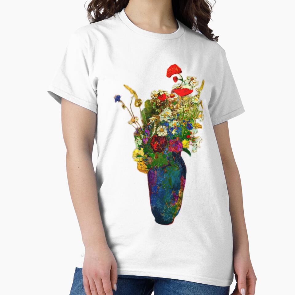 Odilon Redon’s "Vase with Flowers" (1904) by zeucontosu T-Shirts, Hoodie, Sweatshirt | BlankRebels.com (Image 2)