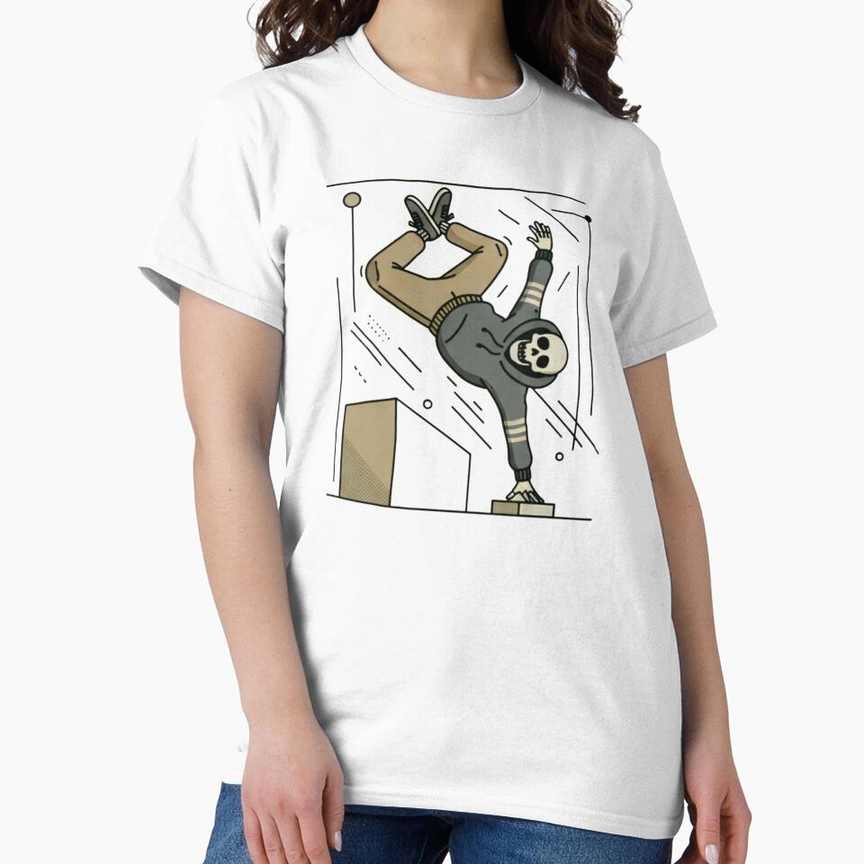 PERFORMER | Minimalist Skeleton Streetwear Art by DEADLINE. T-Shirts, Hoodie, Sweatshirt | BlankRebels.com (Image 2)