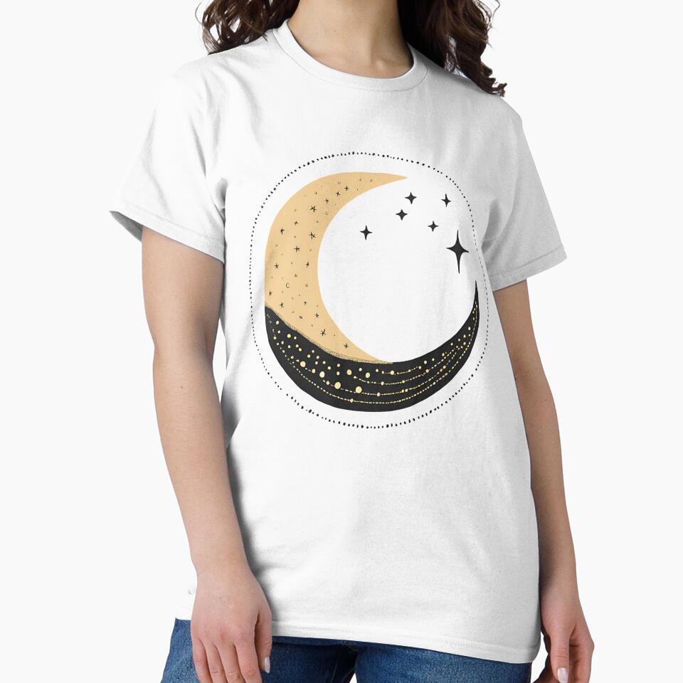 Boho Moon & Stars by ELzor Arts T-Shirts, Hoodie, Sweatshirt | BlankRebels.com (Image 2)