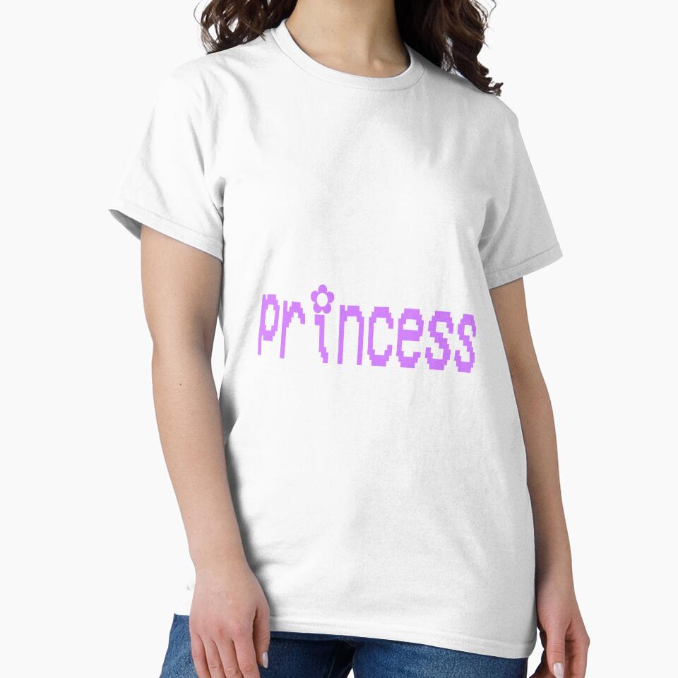 y2k purple video game "princess" text by stickersbyro ☆ T-Shirts, Hoodie, Sweatshirt | BlankRebels.com (Image 2)