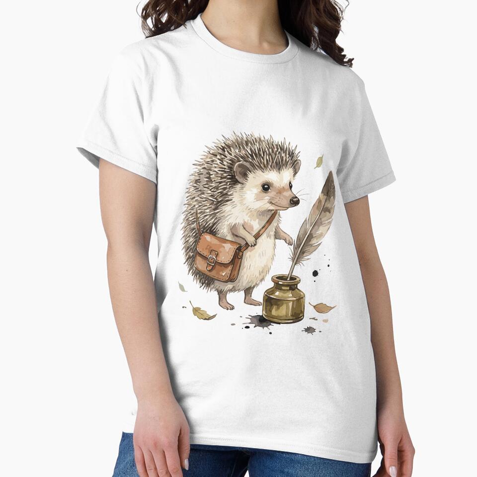 Light Academia: Researcher Hedgehog T-Shirts, Hoodie, Sweatshirt