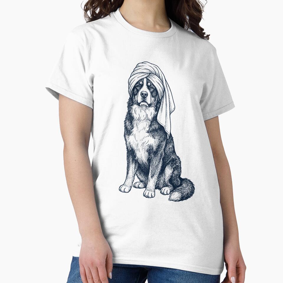 Bernese Mountain Dog Spa Bath Dog Mom Dad by DoodleTortle T-Shirts, Hoodie, Sweatshirt | BlankRebels.com (Image 2)