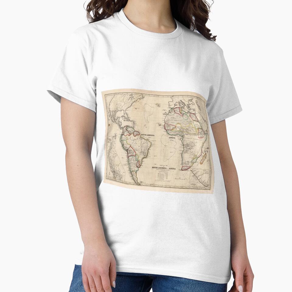 Old Atlantic Ocean Map (1849) Vintage Nautical Chart by BravuraMedia T-Shirts, Hoodie, Sweatshirt | BlankRebels.com (Image 2)