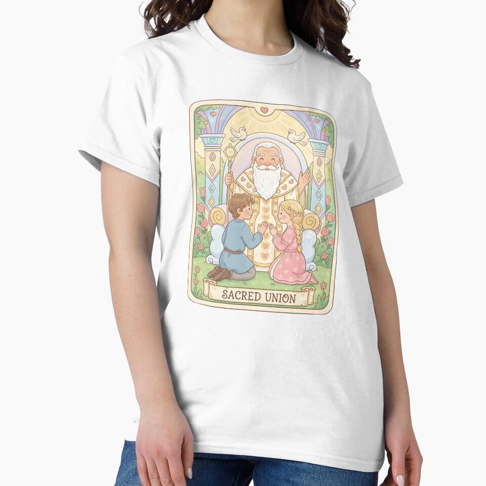 Sacred Union Tarot Card Illustration. by Teenidesign T-Shirts, Hoodie, Sweatshirt | BlankRebels.com (Image 2)