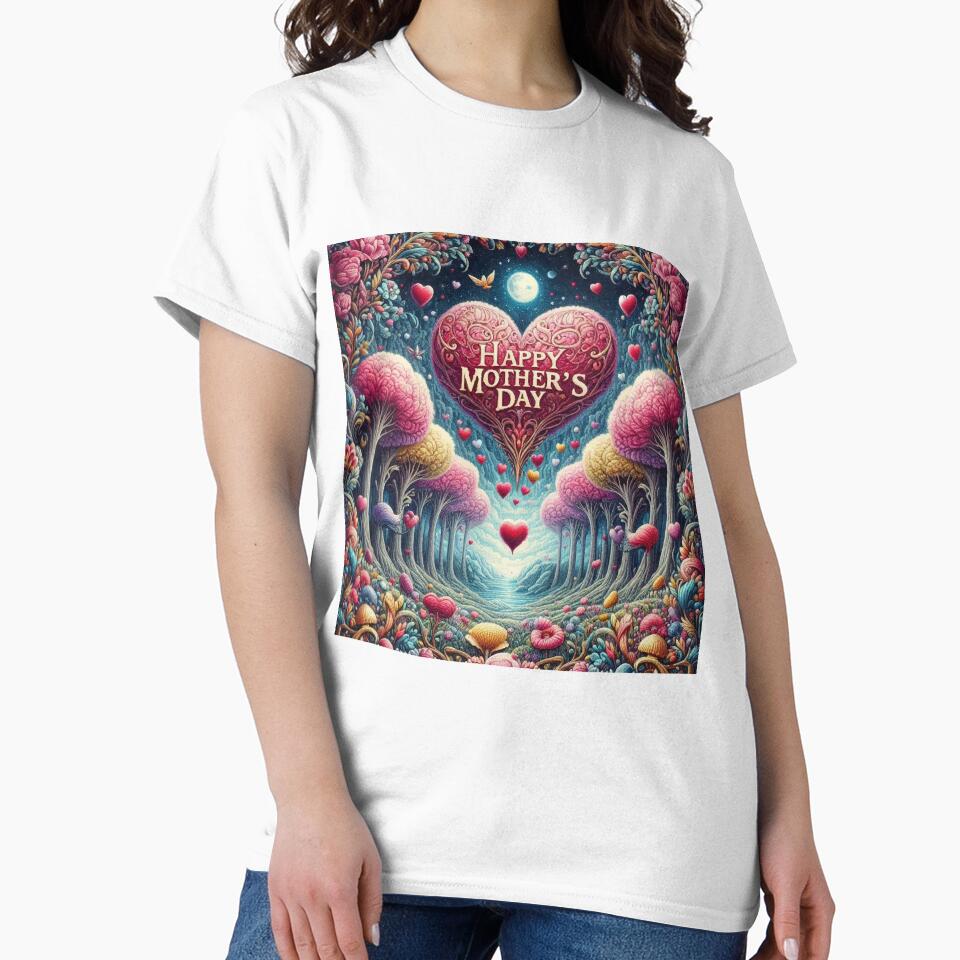 Heart Floral Vibrant Tree Forest Mothers Day by Illuministique T-Shirts, Hoodie, Sweatshirt | BlankRebels.com (Image 2)