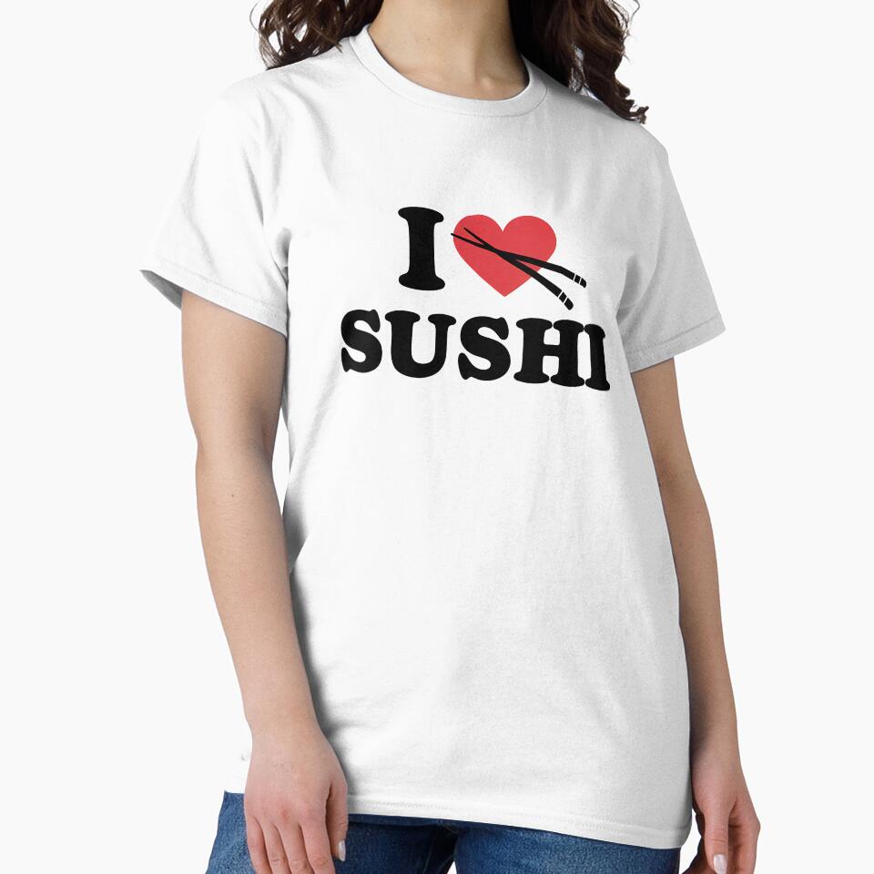 I Love Sushi Food Lover by KD Merch T-Shirts, Hoodie, Sweatshirt | BlankRebels.com (Image 2)