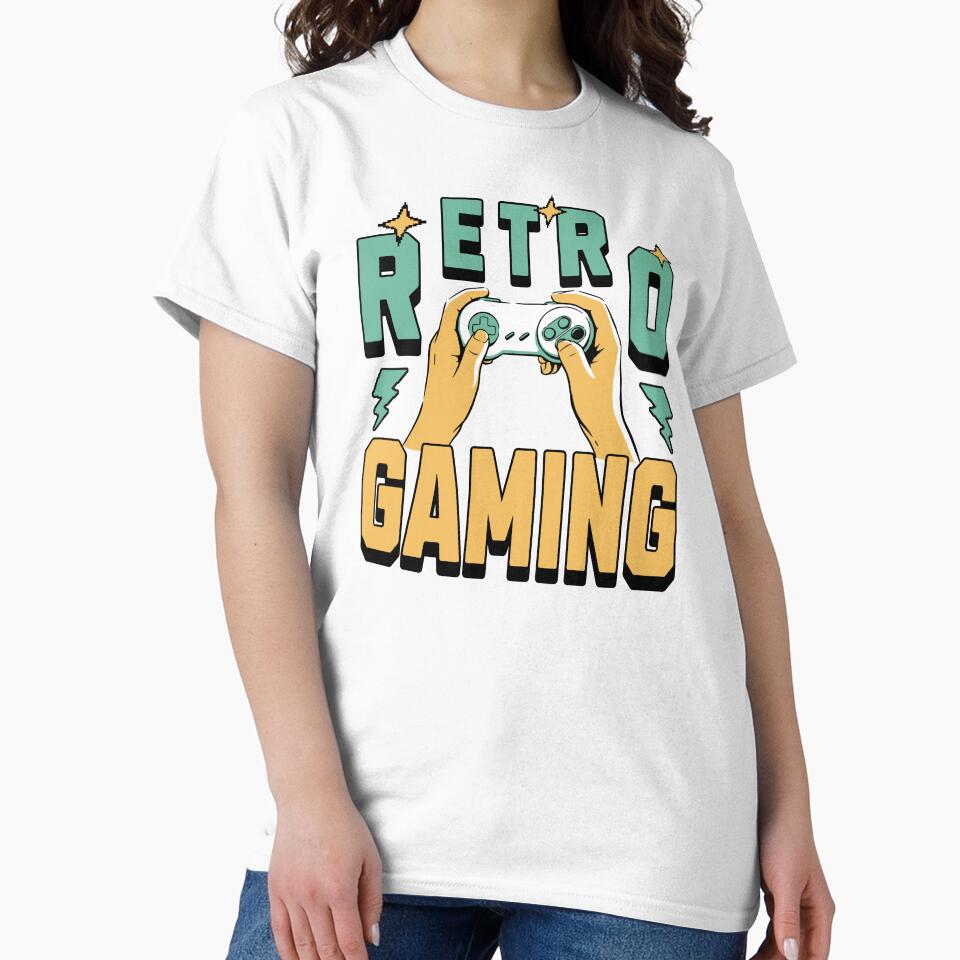 Retro Gaming Controller 90s Gamer by PrintCrafting T-Shirts, Hoodie, Sweatshirt | BlankRebels.com (Image 2)