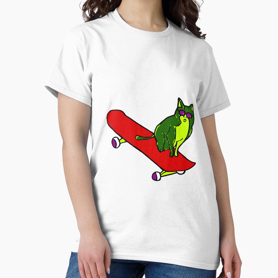 skateboard cat by AJJohnston T-Shirts, Hoodie, Sweatshirt | BlankRebels.com (Image 2)
