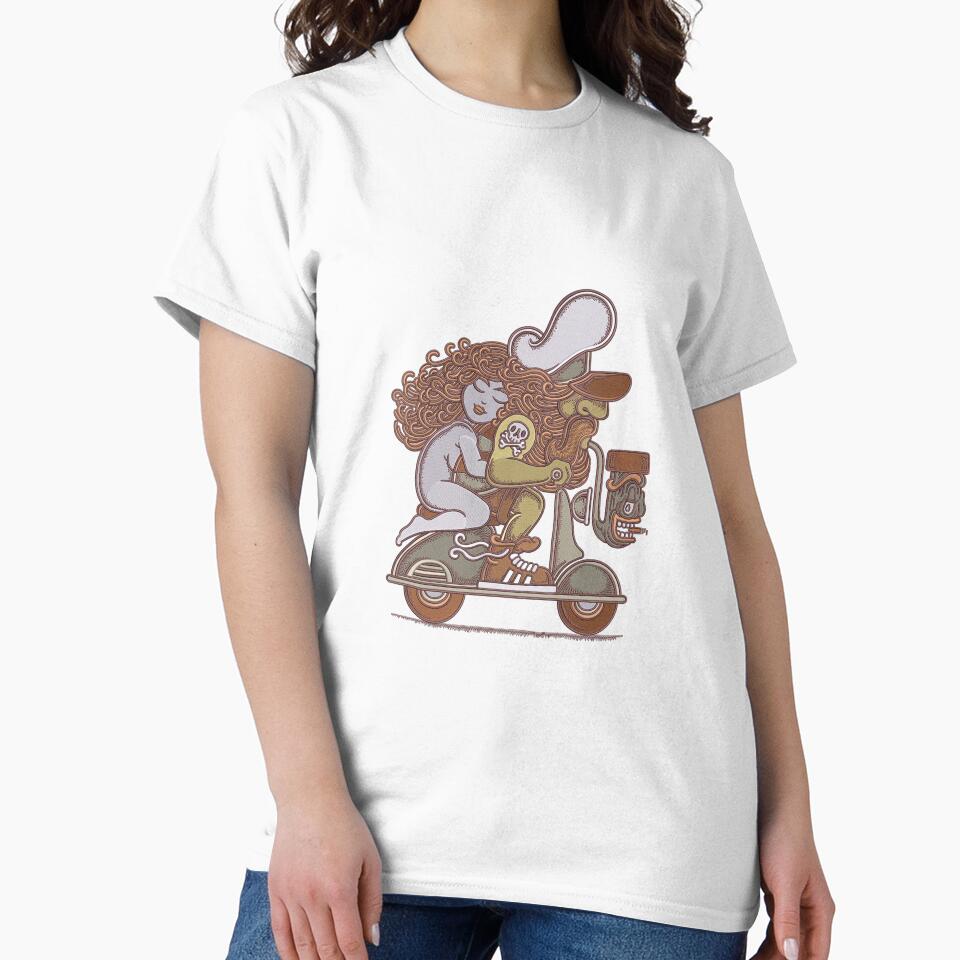 The Couple Riding Scooter by Cre8iveSkill T-Shirts, Hoodie, Sweatshirt | BlankRebels.com (Image 2)